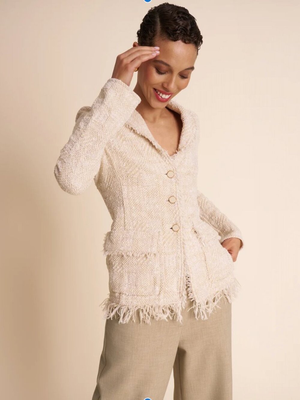 The Porter Heirloom Jacket in Ivory - Interweave